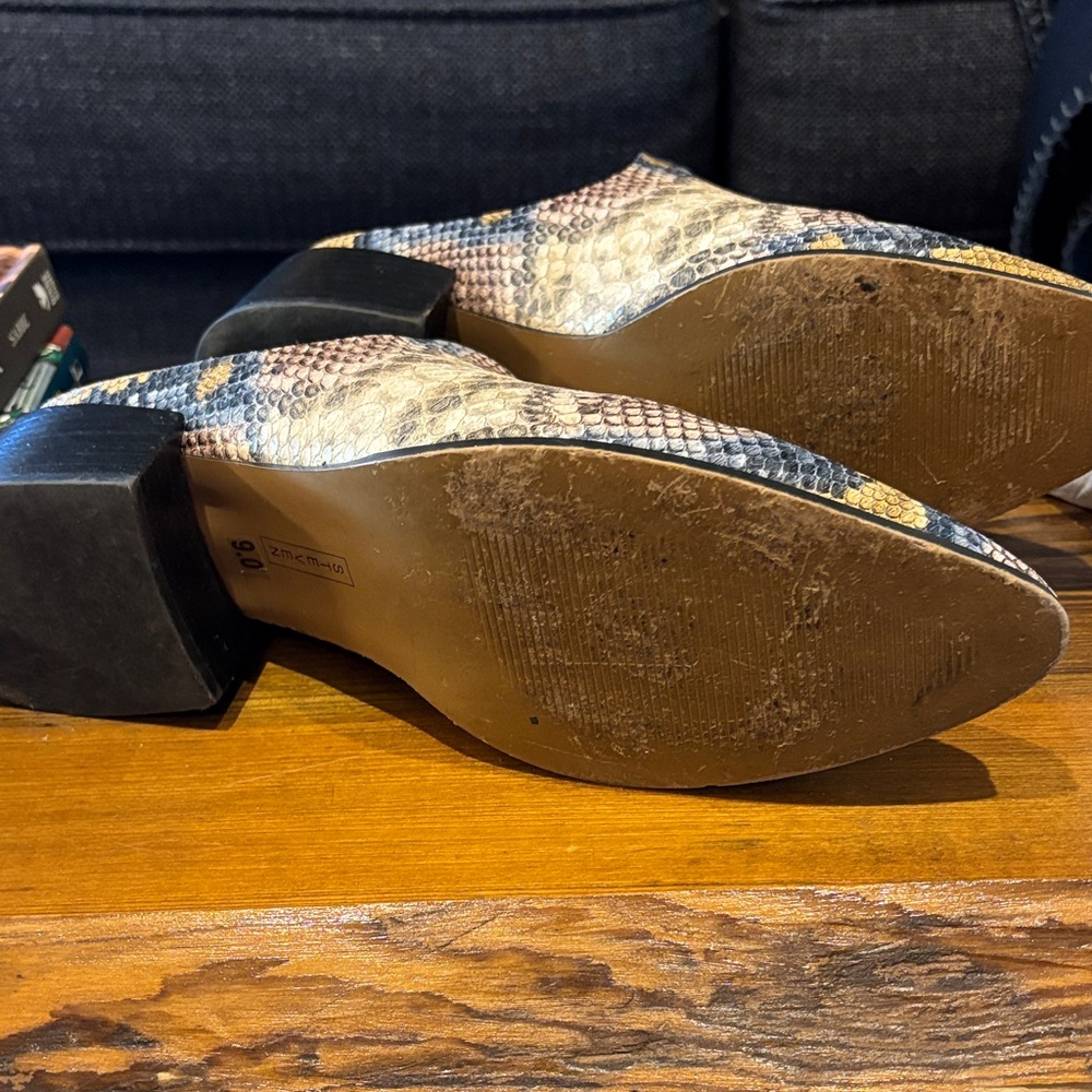 Steve Madden Multicolor Snakeskin Mules - Picture 2 of 6